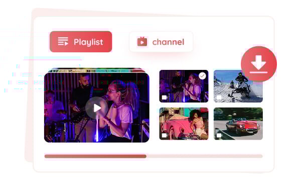 select specific videos from a playlist to download